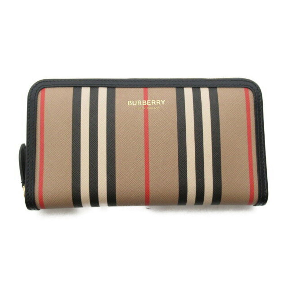 Burberry Beige Leather Round ELMORE Long Wallet - Picture 2 of 7